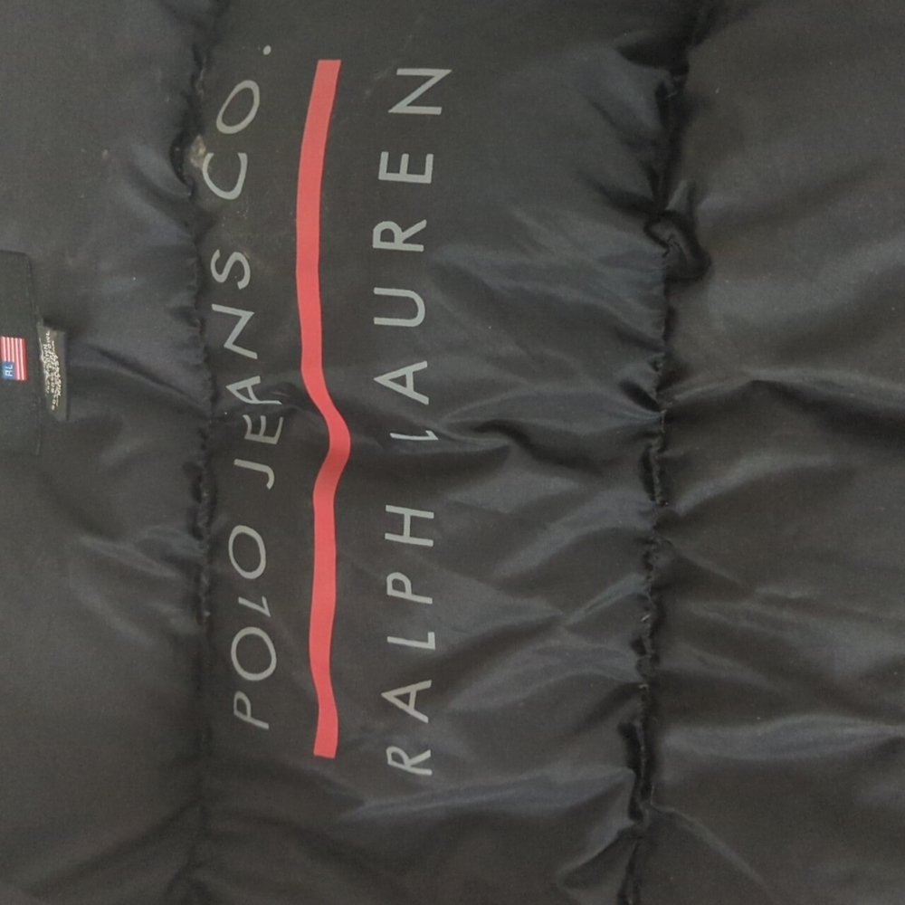 Polo Ralph Lauren Cropped Puffer Coat S Blqck